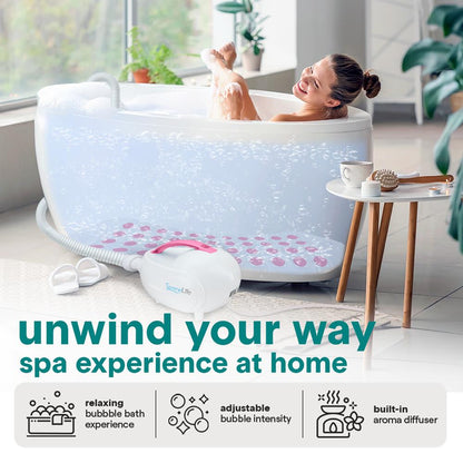 Tapis de Bain à Bulles Spa de Massage pour le Corps 