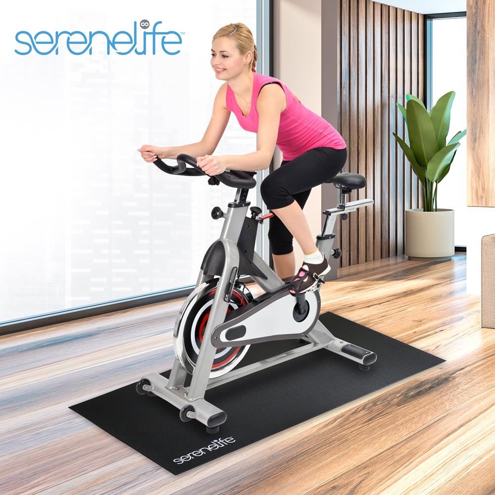 Pvc Bike Mat - Durable With Non-Slip Texture, Portable & Easy To Store