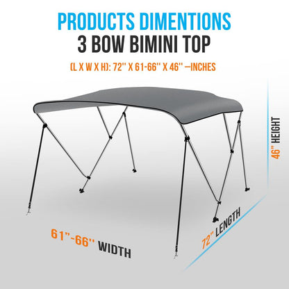 3 Bow Bimini Top