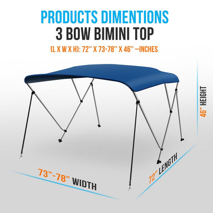 3 Bow Bimini Top
