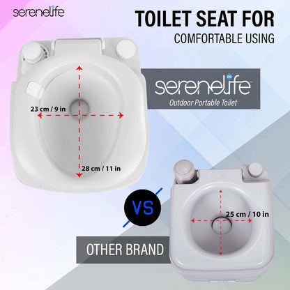 Toilette portable 5,8 gal étanche polyéthylène haute densité camping 