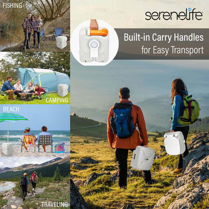 Toilette portable 5,8 gal étanche polyéthylène haute densité camping 