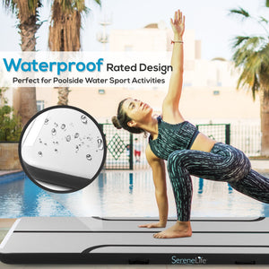 Inflatable Gymnastics Mat - Full Support - Durable PVC - 9.8 ft