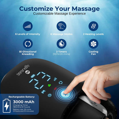Therapeutic Hand Massager - SLHNDMSG007BK