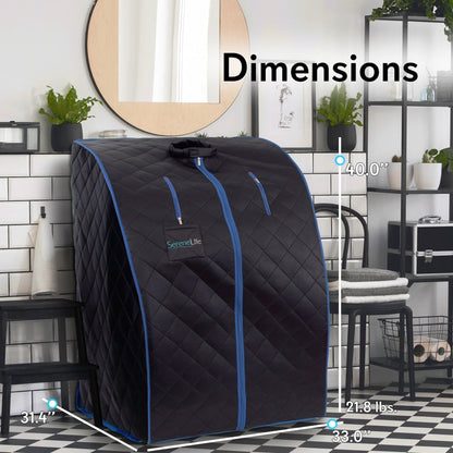 Sauna compacte et portable - Spa de désintoxication personnel à domicile Thérapie par la vapeur Sauna chauffé 
