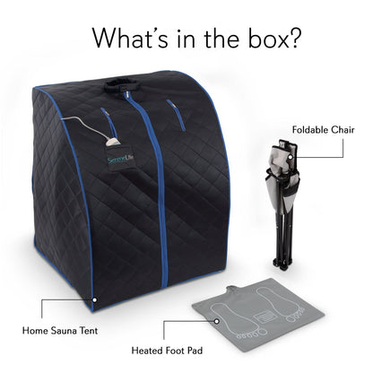 Sauna compacte et portable - Spa de désintoxication personnel à domicile Thérapie par la vapeur Sauna chauffé 