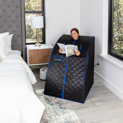 Sauna portable pour la maison, thérapie de détoxification, cuiseur vapeur de 2L, chaise pliante, télécommande 
