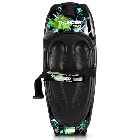 Water Sport Kneeboard for All Ages, Reinforced Polyurethane, Green