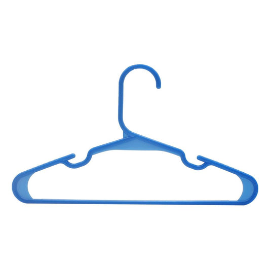 20 Pack Non-Slip Kids Hangers - Space-Saving, Durable Plastic, Blue