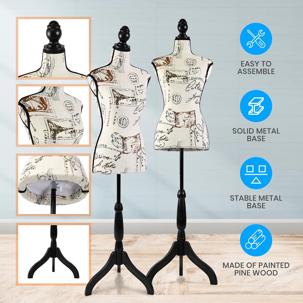 Female Torso Mannequin Display - Adjustable Stand, Durable, Easy Assembly