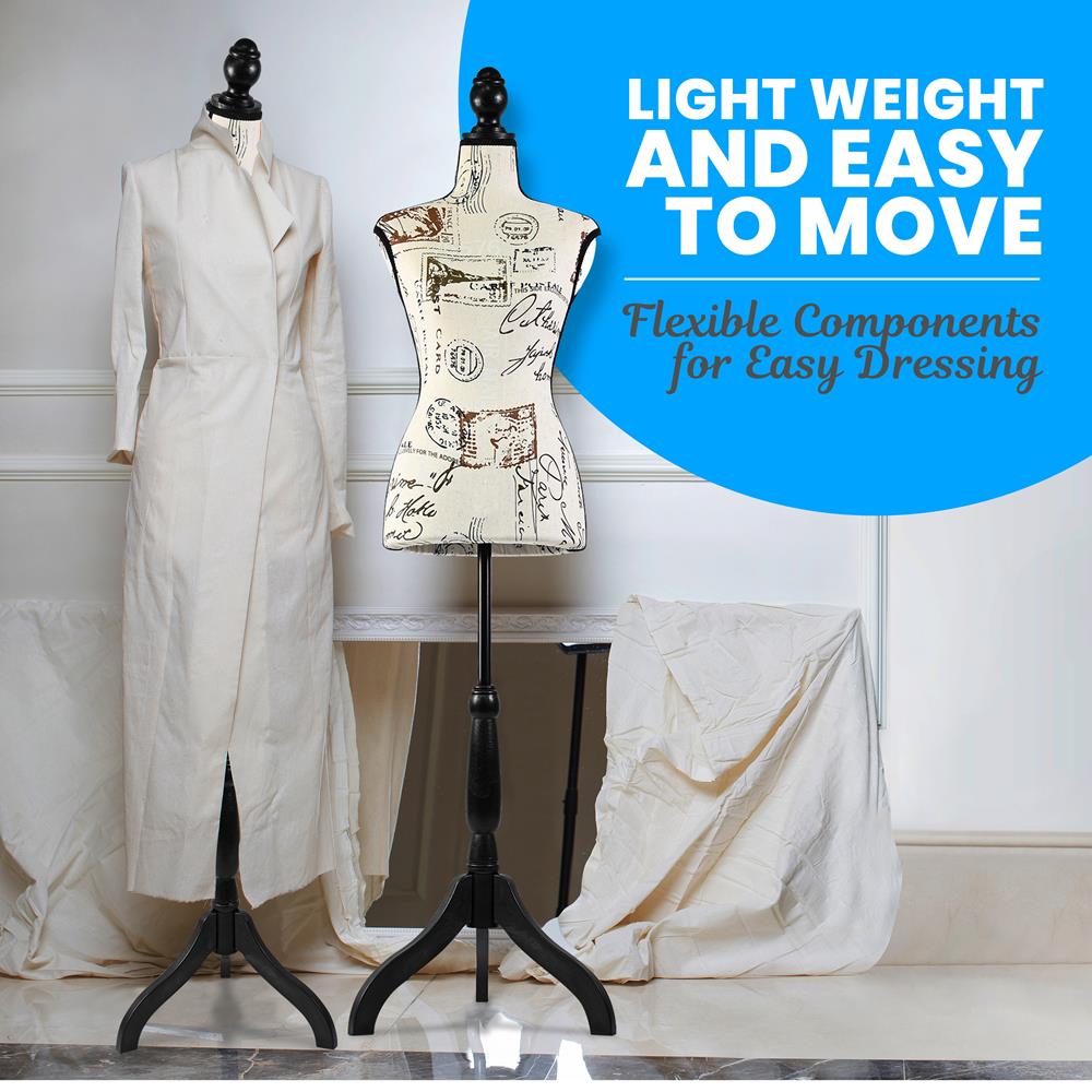 Female Torso Mannequin Display - Adjustable Stand, Durable, Easy Assembly