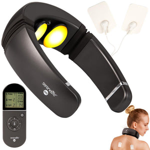 Digital Neck Massager Stress Relief Rechargeable Battery Red Light Therapy