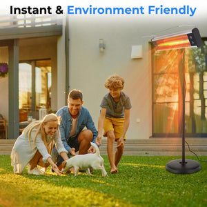 Infrared Patio Heater 1500W Efficient Carbon Fiber Remote Control