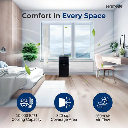 Portable Air Conditioner 10000 BTU Efficient Cooling Compact White