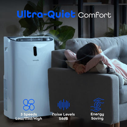 Climatiseur portable 12000 BTU Refroidissement efficace Blanc 
