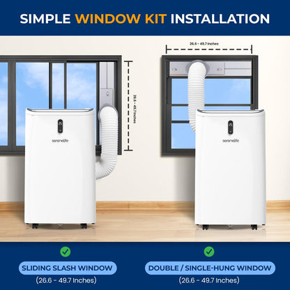 Climatiseur portable 12000 BTU Refroidissement efficace Blanc 