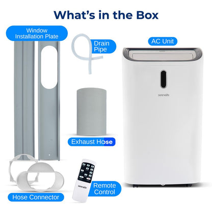 Climatiseur portable 12000 BTU Refroidissement efficace Blanc 