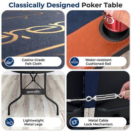 Foldable Poker Table - SLPT760