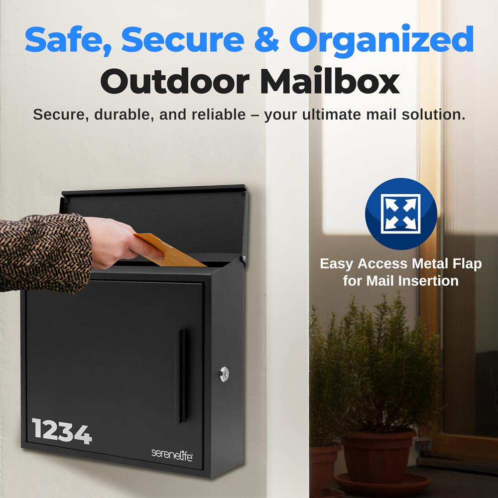 Wall Mount Locking Mailbox