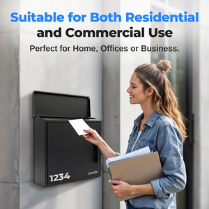 Wall Mount Locking Mailbox