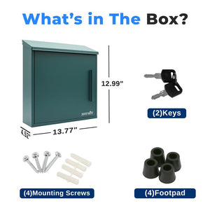 Wall Mount Locking Mailbox