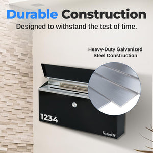 Wall Mount Locking Mailbox