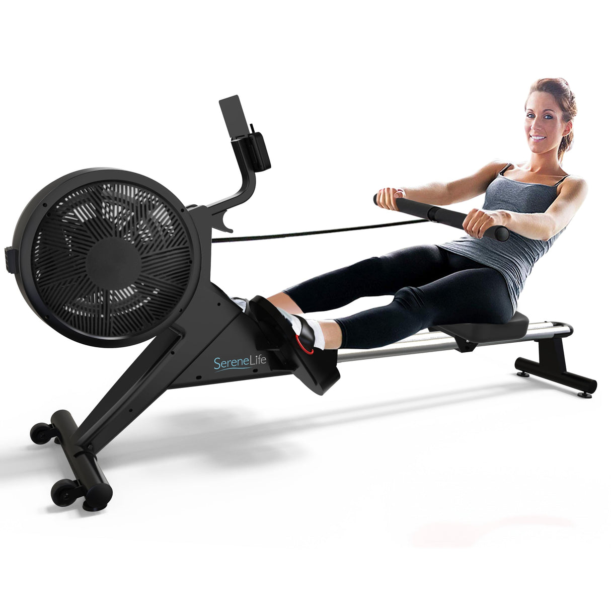 Smart Rowing Machine, 16-Level Magnetic Resistance, Bluetooth, Folding