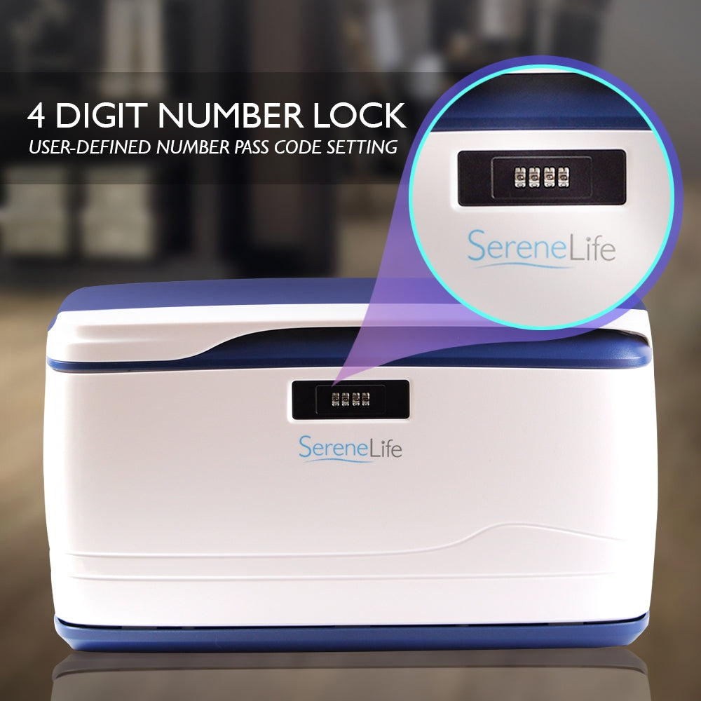 Locking Storage Bin 8 Gal Secure ABS Plastic Stackable Organizer