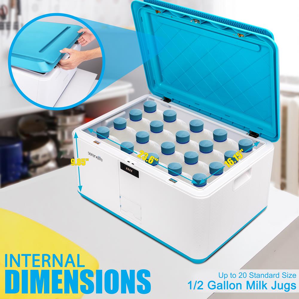 Lockable Storage Box 21 Gal Secure Combo Lock Reinforced ABS