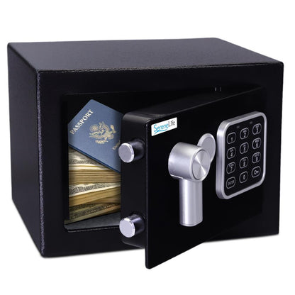 Coffre-fort numérique Stockage sécurisé Construction en acier 9.1"x6.7"x6.7" 