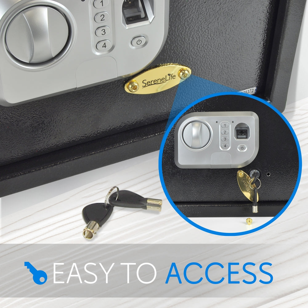 Front Load Safe Box Secure Storage Steel Construction 13.8"x9.8"x9.8"