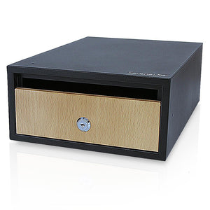 Indoor/Outdoor Wall Mount Locking Mailbox, Includes Keys (Flat/Horizontal Style)