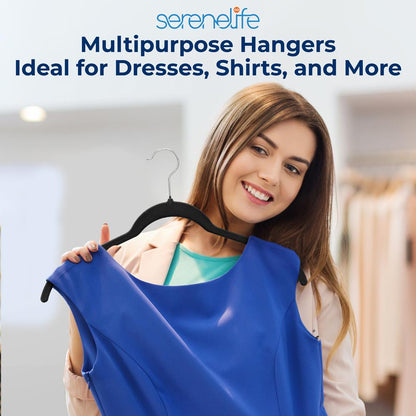 30-Piece Velvet Hangers Non-Slip Space-Saving 360° Swivel Hook
