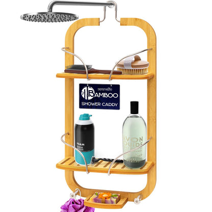 Caddie de douche suspendu en bambou 