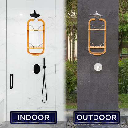 Caddie de douche suspendu en bambou 