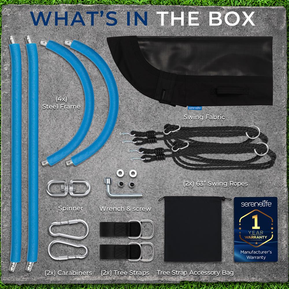 40" Saucer Swing with Pillow and Handles