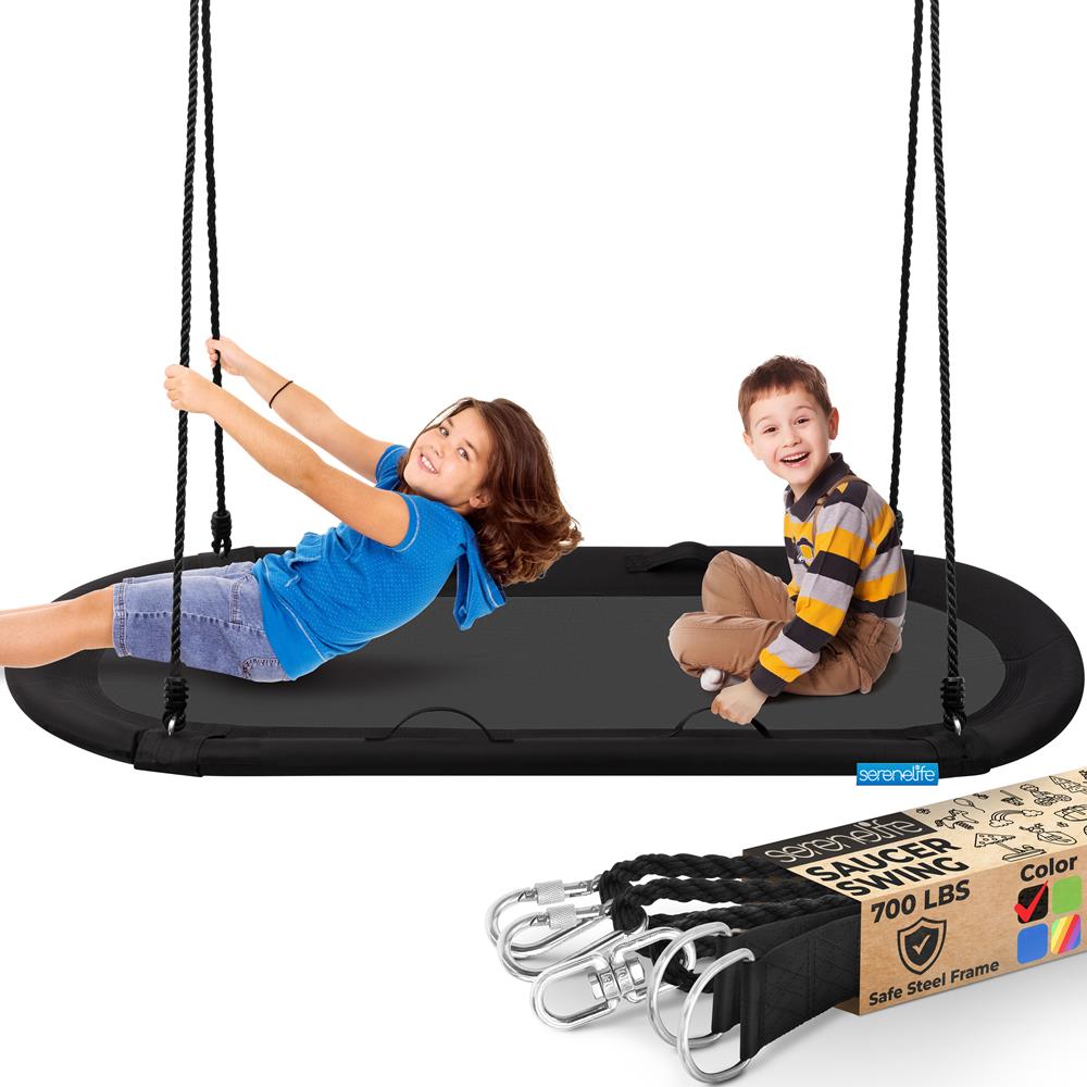 40" Saucer Swing with Pillow and Handles