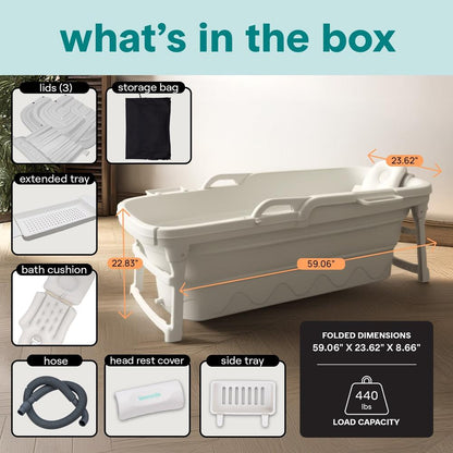 1.5M Foldable Bathtub Set - SLSPA4FB
