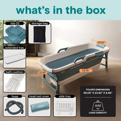 1.5M Foldable Bathtub Set - SLSPA5BL