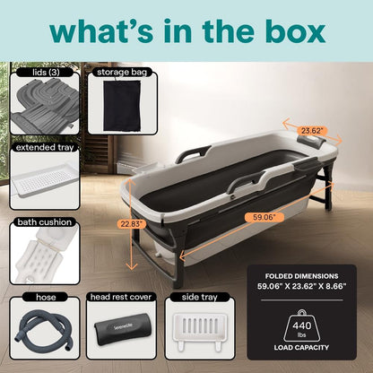1.5M Foldable Bathtub Set - SLSPA6GY