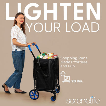 Small Foldable Shopping Cart with Cart L
