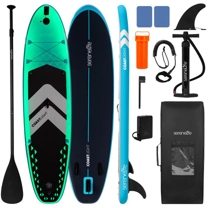 Planche de paddle gonflable avec lumières LED 