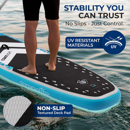 Planche de paddle gonflable avec lumières LED 