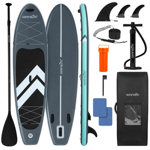 Inflatable Paddleboard, Stable Design, Non-Slip Deck, Blue