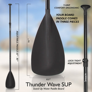 Inflatable Paddle Board - Stable Non-Slip Deck, PVC, 10' Blue