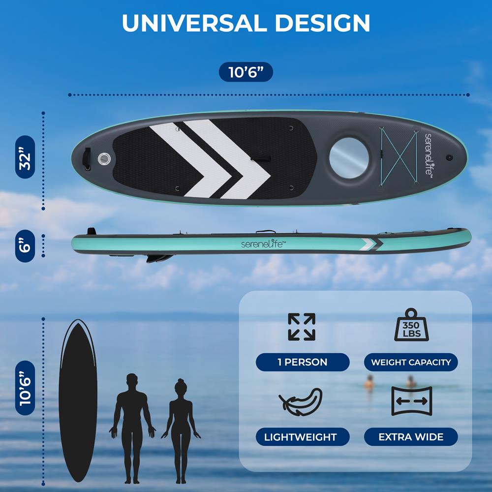 Inflatable Stand-Up Paddle-Board with Window