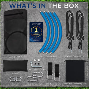 40" Saucer Swing with Pillow and Handles