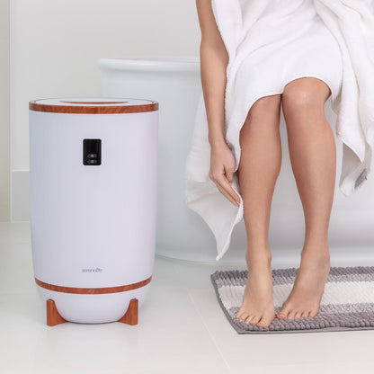 Chauffe-serviettes avec minuterie et arrêt automatique, peut contenir 2 serviettes, Cerise 