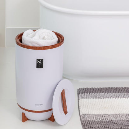 Chauffe-serviettes avec minuterie et arrêt automatique, peut contenir 2 serviettes, Cerise 