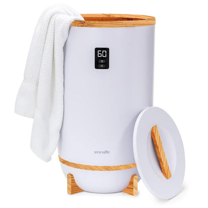 Towel & Blanket Warmer - Quick Heat, 2 Towel Capacity, Auto Shut-Off, White